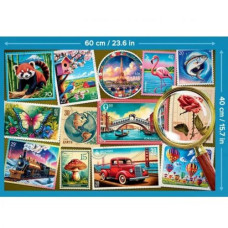 Пазлы - (300 эл) - "Почтовые марки"