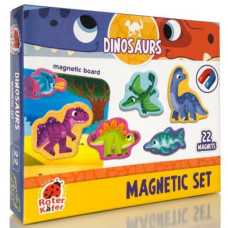 Набор магнитов с доской "Dinosaurs"