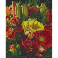 Картина по номерам "Экспрессивный букет" 40х50 см