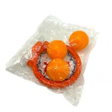 Баскетбольный набор (кольцо на присоске, 3 мячика пакет. 22*18*5 см)