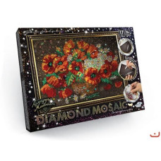 Алмазная живопись "DIAMOND MOSAIC", "Маки"