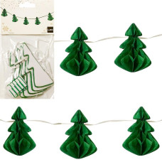 Гирлянда из бумажных новогодних украшений Гирлянда из бумажных новогодних украшений