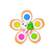 Детская погремушка-спинер с мягкими кнопками Детская погремушка-спинер с мягкими кнопками