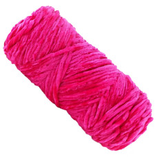 Пряжа плюшевая синель PP108, 100 грамм, 100% полиэстер, красная роза