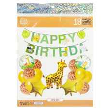 Набор воздушных шаров для создания фотозоны Сафари 1404-80/DTZ-036