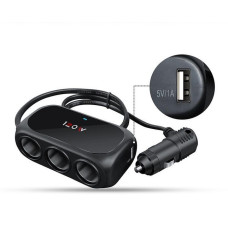 Разветвитель для прикуривателя Xunniu WT-D23 Black
