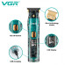 Машинка для стрижки волос триммер для бороды VGR V-961 LED дисплей + 4 насадки