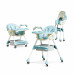 Детский стульчик-трансформер F005 для кормления, игровой и обеденный, 3-в-1, голубой Детский стульчик-трансформер F005 для кормления, игровой и обеденный, 3-в-1, голубой