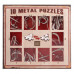 Набор головоломок 10 Metall Puzzles red Eureka 3D Puzzle 473358, 10 головоломок