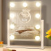 Косметическое зеркало, с подсветкой, Голливудское, 9 LED, 10Х, Белое / Зеркало с лампочками / Настольное зеркало для макияжа Косметическое зеркало, с подсветкой, Голливудское, 9 LED, 10Х, Белое / Зеркало с лампочками / Настольное зеркало для макияжа