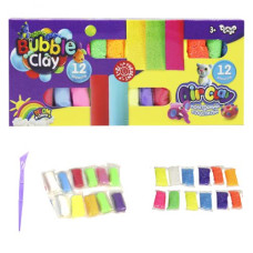 Набор для лепки "Air Clay+Bubble Clay" 12 шт+12 шт (укр) (2)