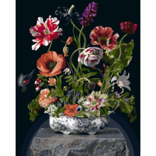 Картина по номерам "Особый букет в вазе" 40x50 см