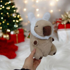 Мягкая игрушка "Капибара с ушками" 25 см