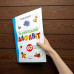 Суперплакат + 60 наклейок: English ABC