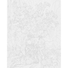 Картина за номерами "Букет квітів з вишнею" 40*50 см