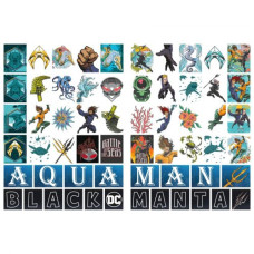 Раскраска WB "Аквамен" со стикерами