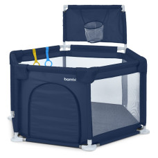 Детская кровать-манеж MR 1340-BL, ширина с ножками 132 см Детская кровать-манеж MR 1340-BL, ширина с ножками 132 см