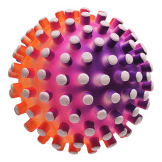 Детский шипастый мяч RB26524(White-2) резина, 90 грамм