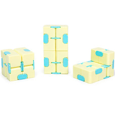 Антистресс кубик-трансформер Infinity Cube IGR133(Yellow) пастельные цвета