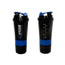 Шейкер спортивный Spider EF-7200-BL 0,5 л, Черно-синий Шейкер спортивный Spider EF-7200-BL 0,5 л, Черно-синий