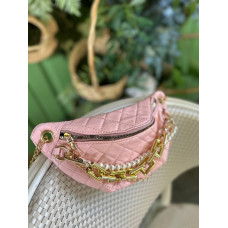 Женская поясная сумка бананка МЕГА СТИЛЬНАЯ И ЯРКАЯ пудра Женская поясная сумка бананка МЕГА СТИЛЬНАЯ И ЯРКАЯ пудра