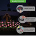 Садовый светильник 2шт «Розовая Роза» на солнечной батарее с LED подсветкой