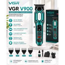 Аккумуляторная машинка для стрижки VGR V900 Green с набором насадок