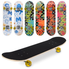 Скейт 79,5-19,5 см , алюм, підвіска, ПУ, світло, 7 шарів, дошка наждак, MS 0321-6