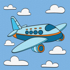 Картина по номерам "Увлекательный полет" 25х25 см