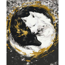 КАРТИНА ПО НОМЕРАМ С КРАСКАМИ МЕТАЛЛИК "ПАРА ВОЛКОВ" 40х50 см КАРТИНА ПО НОМЕРАМ С КРАСКАМИ МЕТАЛЛИК "ПАРА ВОЛКОВ" 40х50 см