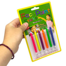 Фарба для аквагриму неонова 6 шт