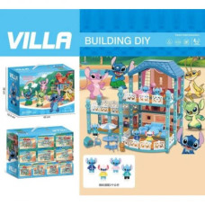 Домик герой, подсветка, 3 режима, 2 фигурки, собачка, кровать, столик, стульчики, мебель, в коробке