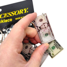 Брелки пластиковые "Деньги доллары" (11 см), 12 брелок