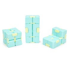 Антистресс кубик-трансформер Infinity Cube IGR133(Turquoise) пастельные цвета