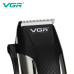 Профессиональная машинка для стрижки волос 8 насадок VGR V-120 Pro Черный + Ножницы
