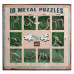 Набор головоломок Metall Puzzles green Eureka 3D Puzzle 473357, 10 головоломок