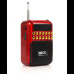 Радиоприёмник с FM USB MicroSD BKK B872 радио на аккумуляторе Красный