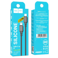 Кабель HOCO X101 iPhone Assistant PD silicone charging data cable 1м, чорний, 93845 Кабель HOCO X101 iPhone Assistant PD silicone charging data cable 1м, чорний, 93845