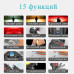 Фонарь W5147-COB (white+yellow+red), multitool, Li-Ion аккум., магнит, карабин, отвертка, зажигалка Синий
