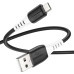 Кабель HOCO X82 Micro silicone charging data cable, чорний