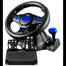 Руль игровой с педалями и коробкой передач для ноутбука пк ps2 ps3 pc usb vibration steering wheel гонки Руль игровой с педалями и коробкой передач для ноутбука пк ps2 ps3 pc usb vibration steering wheel гонки