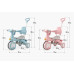 Розовый Трехколесный велосипед Baby Carriage 588 / Велосипед с родительской ручкой и корзиной / Велосипед-коляска Розовый Трехколесный велосипед Baby Carriage 588 / Велосипед с родительской ручкой и корзиной / Велосипед-коляска