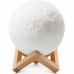 УЦЕНКА! Светильник-ночник 3D слой Луна Moon Lamp на деревянной подставке 15 см (Плохая упаковка 3611)