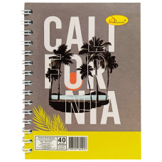 Блокнот А6 АП-1710, 40 листов, пружина сбоку (Вид 1)