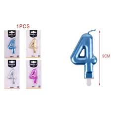 Свічка для торта "Цифра 4", EA0177