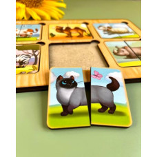 Сортер-пазл "Удивительные животные" (mini)