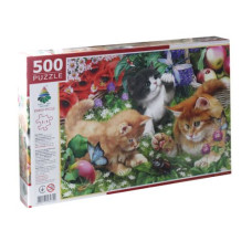 Пазл "Котята и жуки", 500 элем.