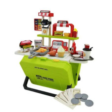 Кафе-фаст фуд, аксессуаров 36шт (зеленый) Кафе-фаст фуд, аксессуаров 36шт (зеленый)