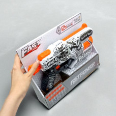 Игрушечный пистолет мех. с барабаном и мягкий. патронами (12 шт.) (Вечеринка Призраков) (28 х 17,4см)