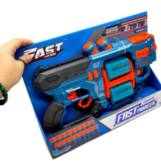 Игрушечный пистолет (бластер) с мягкими патронами (31,5 х 18,5 см, коробка – 37х6,5х27 см)